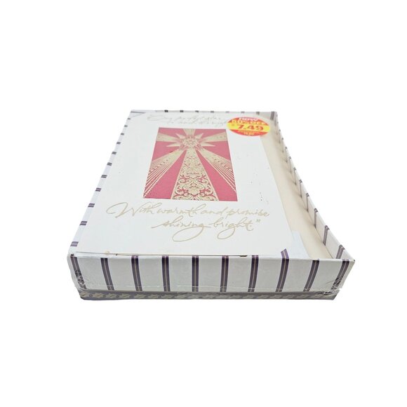 Plus Mark Christmas Cards Boxed Set Of 18 Coordinated Envelopes Vintage - Picture 7 of 7